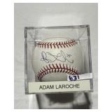 ADAM LAROCHE AUTOGRAPH MAJOR LEAGUE BASEBALL IN