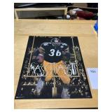 20" X 16" JEROME BETTIS POSTER AUTOGRAPHED COUPLE