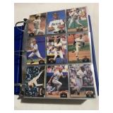 BINDER FILLED WITH BASEBALL CARDS