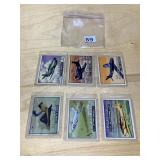 6 DIFFERENT TOPPS WINGS AIRPLANE CARDS MOSTLY