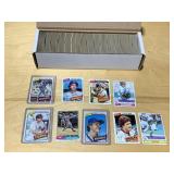BASEBALL CARDS 660 COUNT BOX LATE 70S EARLY 80S