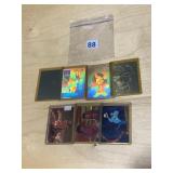 THREE CARD ALADDIN INSERT CARD SET PLUS 4 DISNEY