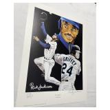 CAL RIPKEN JR 19 X 14 INCH LITHOGRAPH SIGNED BY
