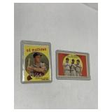 1959 TOPPS ED MATTHEWS AND 1959 TOPPS CUBS