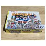 BASEBALL AWESOME ALL-STAR STICKERS AND BUBBLE GUM