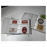 MANY BEER COASTERS AND LABELS IN PHOTO ALBUMS ,