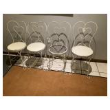 ICE CREAM PARLOR CHAIRS, TIMES 4