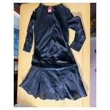 VINTAGE DRESS UNDERLAY W/ VELVET SASH