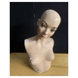 VINTAGE MANNEQUIN HEAD AND TORSO DOES HAVE