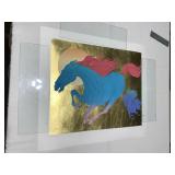 EQUUS BY GUILLAUME AZOULAY - GOLD LEAF SERIGRAPH