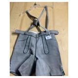 VINTAGE CHILDS LEDERHOSEN 30" WAIST - 15" LONG