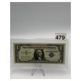 $1 WASHINGTON DC 1957 BE BLUE SILVER CERTIFICATE