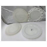 MILK GLASS PLATES