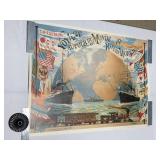 VOYAGE AROUND THE WORLD LITHOGRAPH 53" X 39" BY