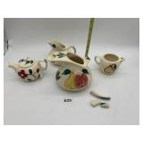 PURITAN INCLUDING PITCHER, TEAPOT, CREAMER/SUGAR