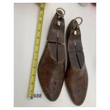 TWO VINTAGE ADJUSTABLE SHOE FORMS