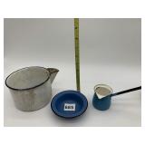 ENAMELED PORANGER, BOWL ETC.