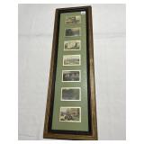 FRAMED VINTAGE SCENES 11" X 35"