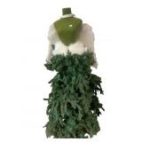 UNIQUE CHRISTMAS TREE DRESS FORM WITH ANGEL WINGS