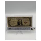 1935 $1 SILVER CERTIFICATE BROWN SEAL WORLD WAR