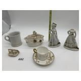 JAPAN PORCELAIN MUG, CUP AND SAUCER DOES HAVE