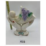 CORNUCOPIA CENTER PIECE CERAMIC - W/ LABEL