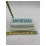 PYREX BUTTER PRINT COVERED BUTTER DISH