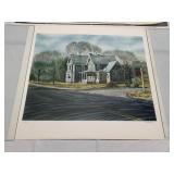 HOUSE ON THE CORNER JOSEPH CORRELE LITHOGRAPH