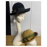 TWO HATS INCLUDING WIDE BRIM JACKIE AND PIERRE