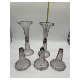 PURPLE SUN COLORED AMYTHEST GLASS HAT STANDS