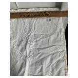 HAND STITCHED CENTER CRIB BLANKET