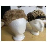 LORA MINK HAT AND ALFREDA INC N Y FUR HAT W/ HAIR