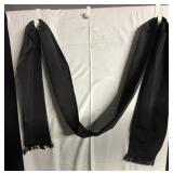 LONG BLACK WRAP W/ FRINGE 9" W X 12