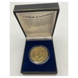 BICENTENNIAL EISENHOWER DOLLAR COIN IN DISPLAY