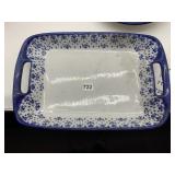 BLUE, WHITE DOUBLE HANDLE 16"