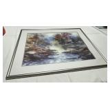 LAKESIDE FRAMED PRINT 37" X 30" FRAMED PRINT