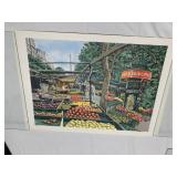 JOSEPH CORREALE "PARIS FRUIT MARKET" - LITHOGRAPH
