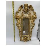 ROCOCO STYLE WALL MIRROR MADE IN ENGLAND 22" H X