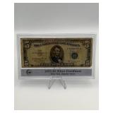 1953 $5 SILVER CERTIFICATE BLUE SEAL REGULAR