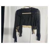 VICTORIAN BLACK LACE BODICE 1800