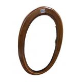 OVAL WOOD FRAME MIRROR