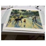 HOWARD BEHRENS - "A DAY AT THE RACES - ON CANVAS