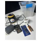 STEELERS WAX WARMER, WHISPER AQUARIUM PUMP, WALL