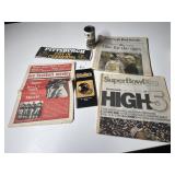 PITTSBURGH STEELERS SUPER BOWL NEWSPAPERS, 1977