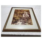WATERFALL PRINT FRAMED 24" X 28"