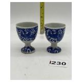 2 EGG CUPS MADE IN JAPAN