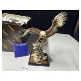 G ARMONI EAGLE ON BRANCH FIGURINE