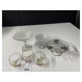 SILVER OVERLAY PEDESTAL SMALL PLATE, 50