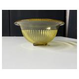 YELLOW GLASS BOWL