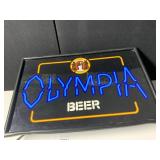 LIGHT UP OLYMPIA BEER SIGN